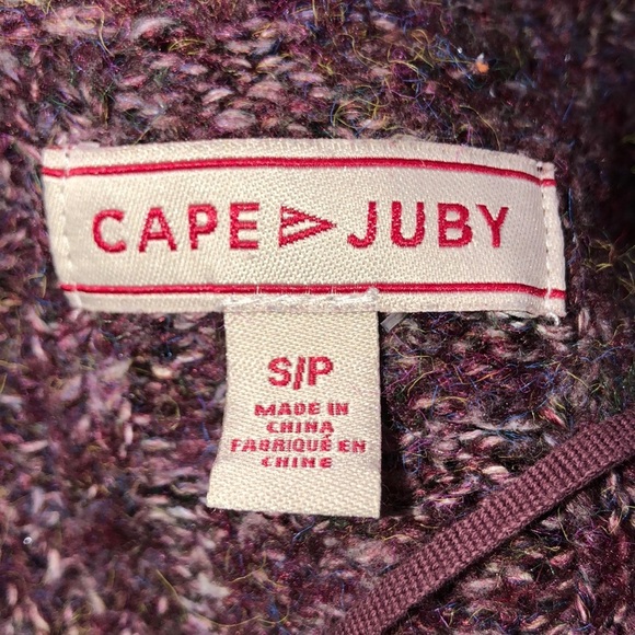 Cape Juby size small cozy sweater knit cardigan - Picture 3 of 4